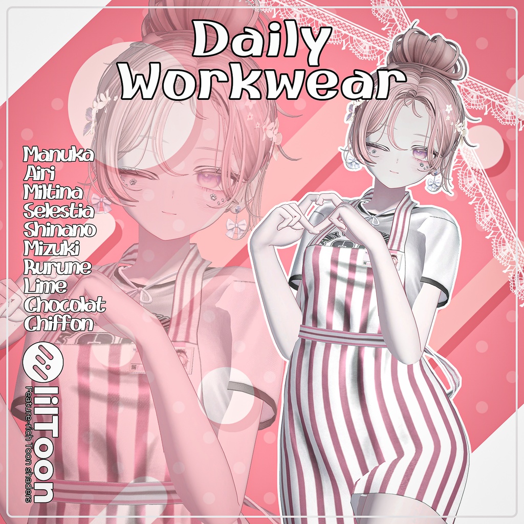 【SALE】【10アバター対応】 Daily Workwear 【VRChat想定】