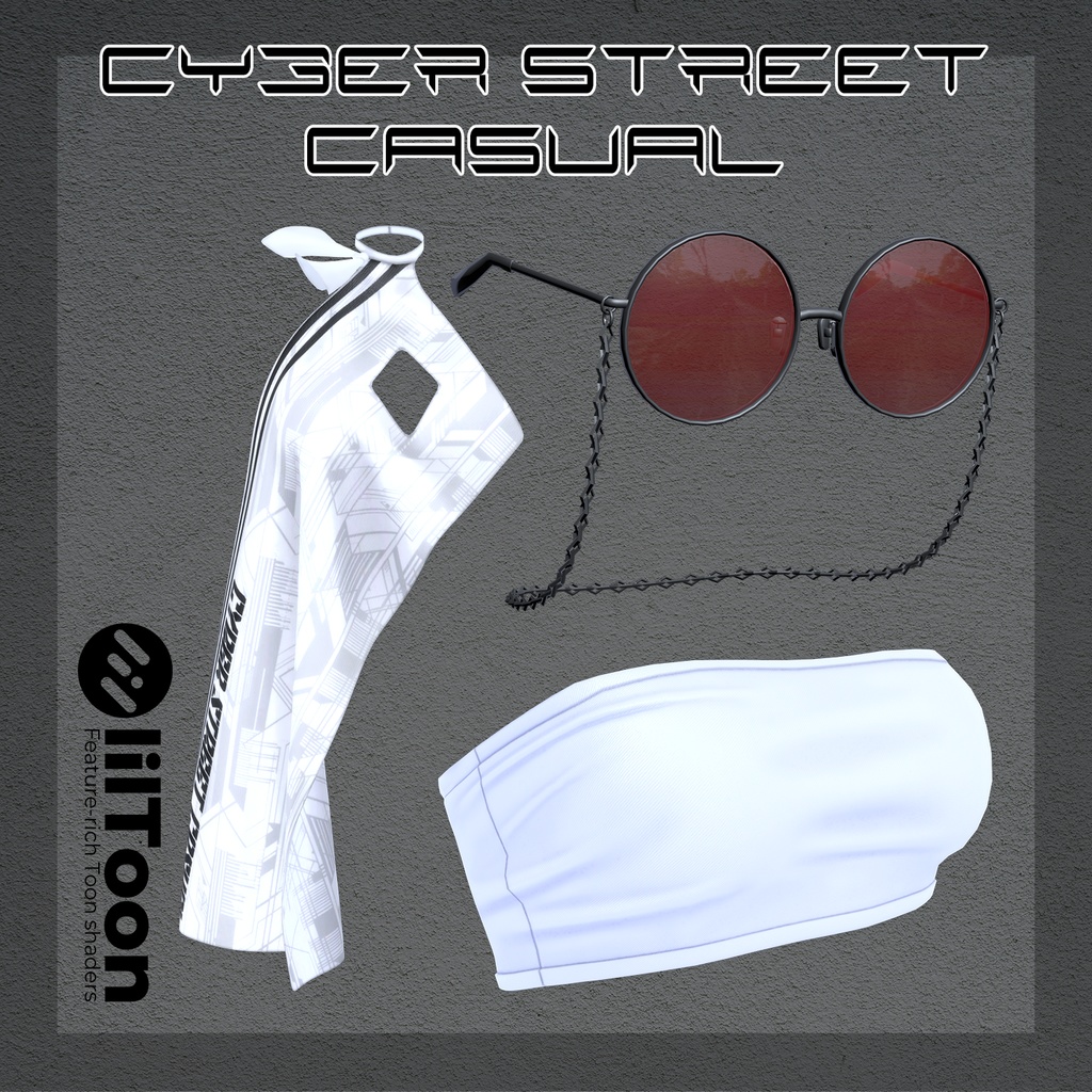 💥BLACKFRIDAY💥【40%% SALE】 【PB】【8アバター対応】 Cyber Street Casual 【VRChat想定】