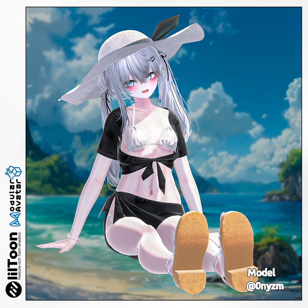 【PB】【9アバター対応】 Marine Bikini 【VRChat想定】