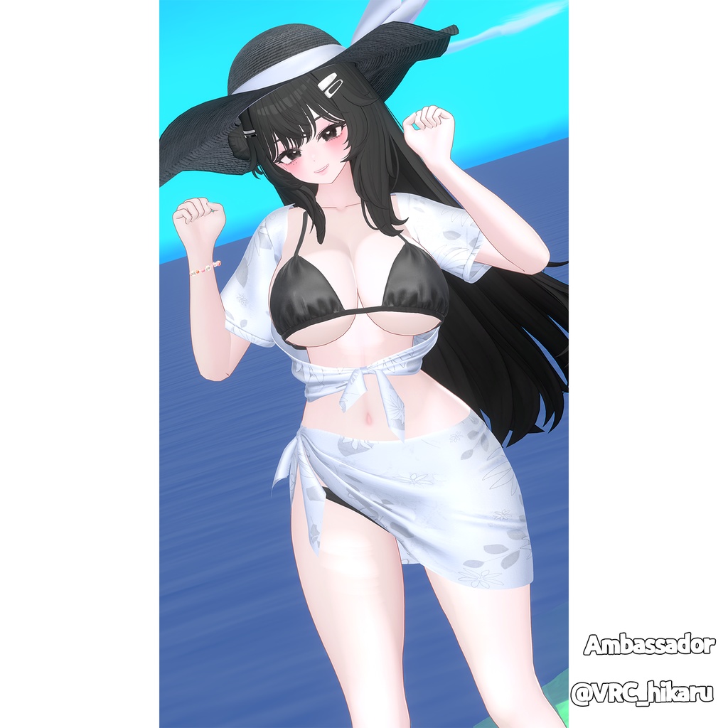 【PB】【9アバター対応】 Marine Bikini 【VRChat想定】