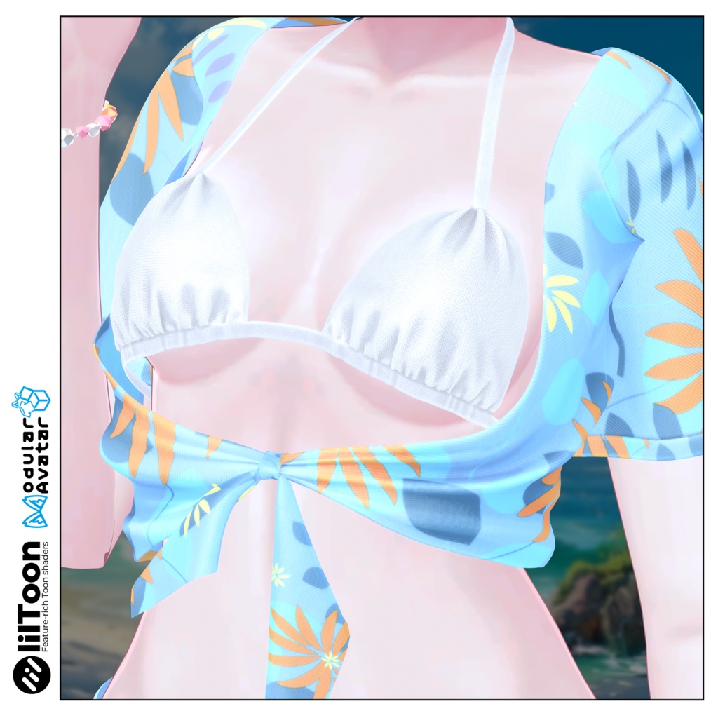 【PB】【9アバター対応】 Marine Bikini 【VRChat想定】