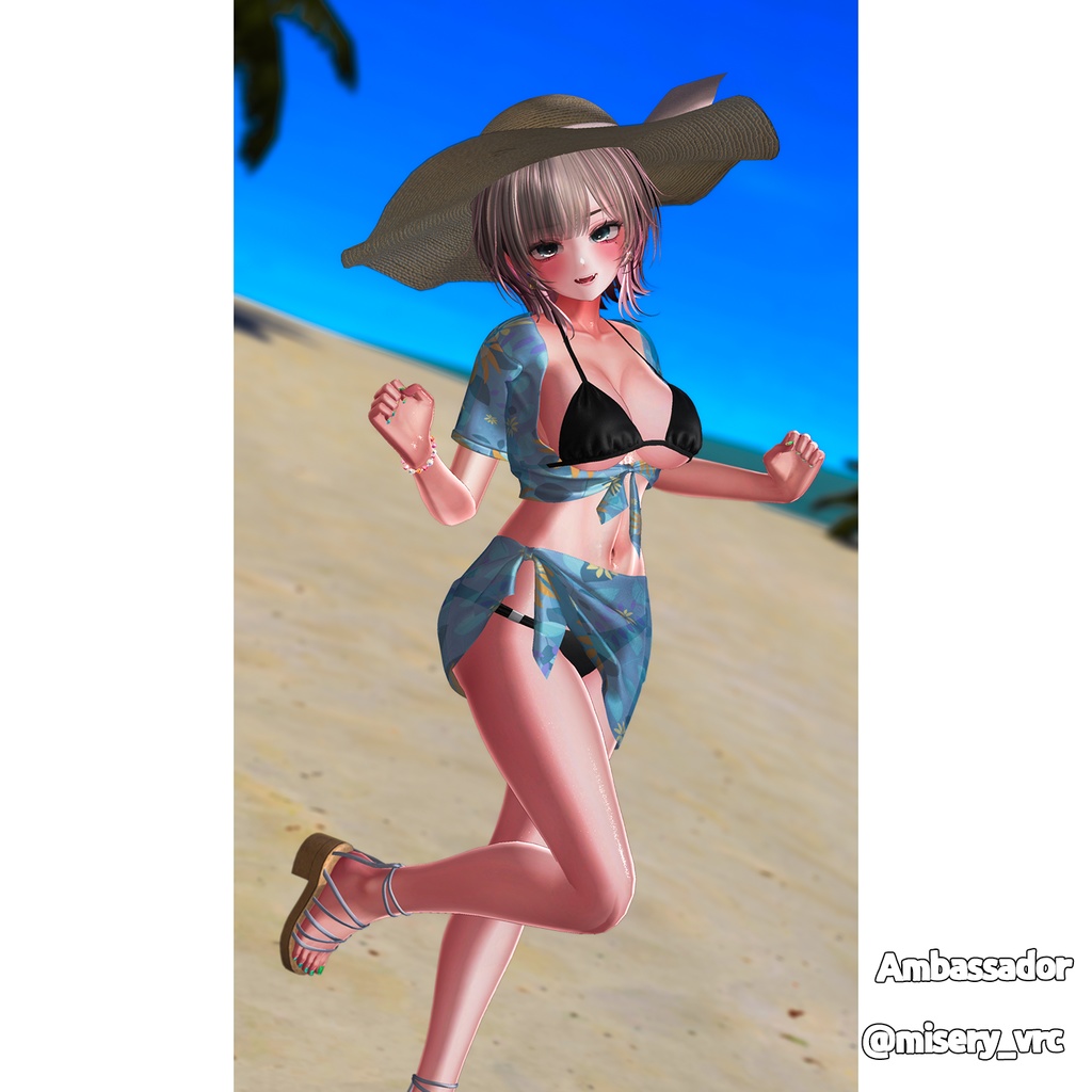 【PB】【9アバター対応】 Marine Bikini 【VRChat想定】