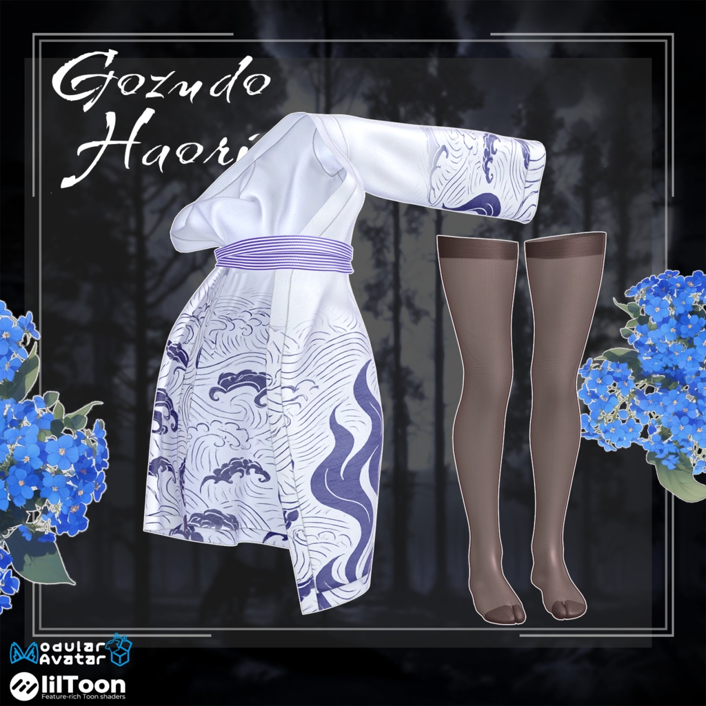 【PB】【10アバター対応】 Gozudo Haori 【VRChat想定】