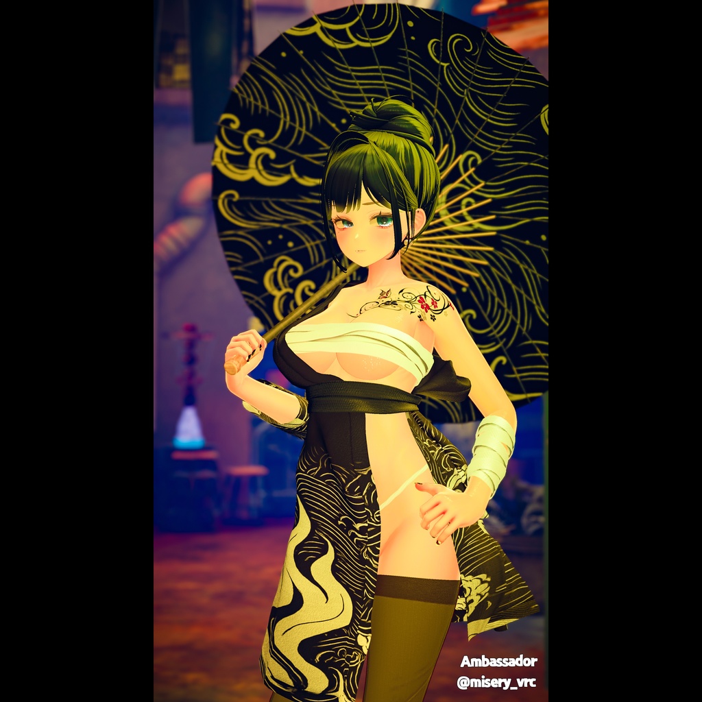 【PB】【10アバター対応】 Gozudo Haori 【VRChat想定】