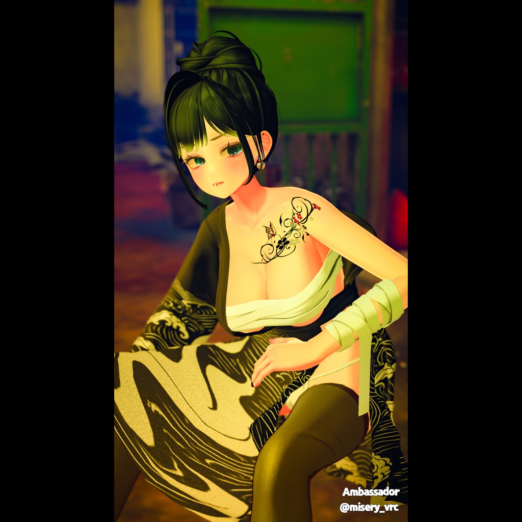 【PB】【10アバター対応】 Gozudo Haori 【VRChat想定】