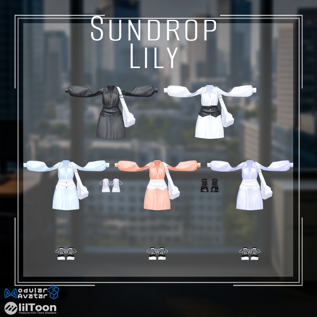 【PB】【7アバター対応】 Sundrop Lily 【VRChat想定】
