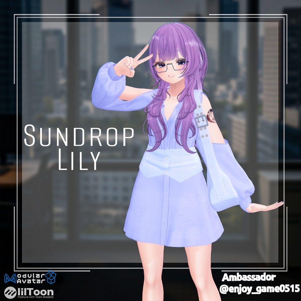 【PB】【7アバター対応】 Sundrop Lily 【VRChat想定】