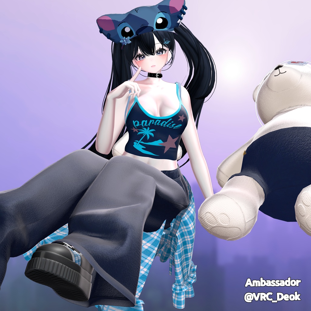 【PB】【8アバター対応】 Check Candy 【VRChat想定】