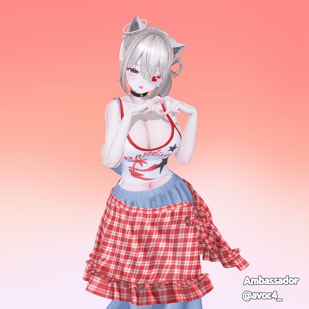 【PB】【8アバター対応】 Check Candy 【VRChat想定】