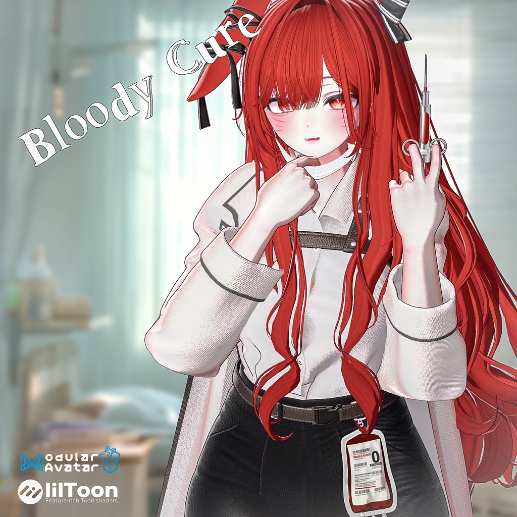 🎃【Halloween 50% SALE】🎃【5アバター対応】 Bloody Cure 【VRChat想定】