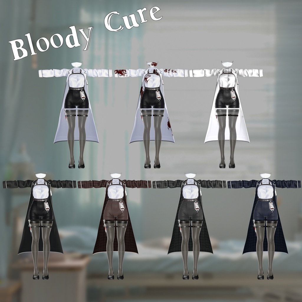 🎃【Halloween 50% SALE】🎃【5アバター対応】 Bloody Cure 【VRChat想定】