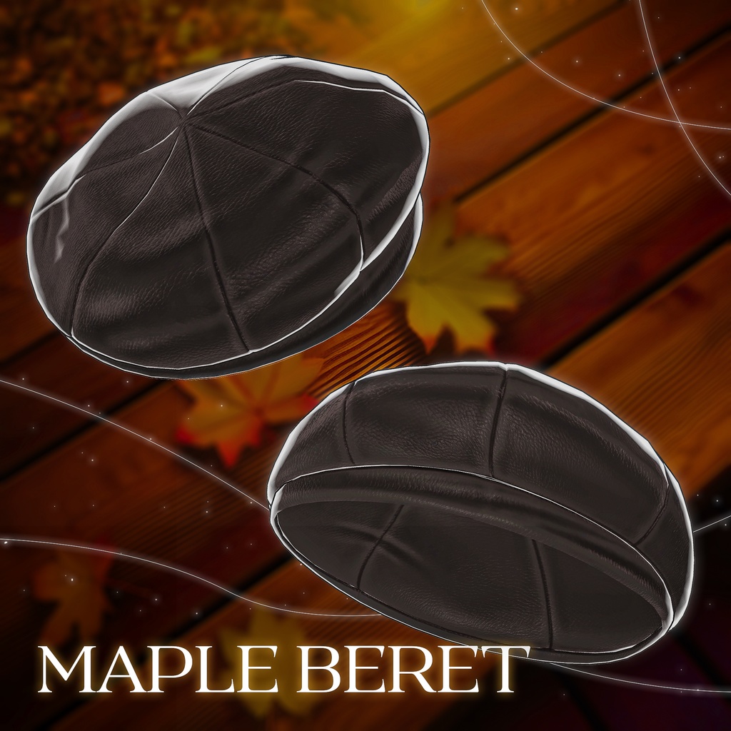 【FREE】【13アバター対応】 Maple Beret 【VRChat想定】