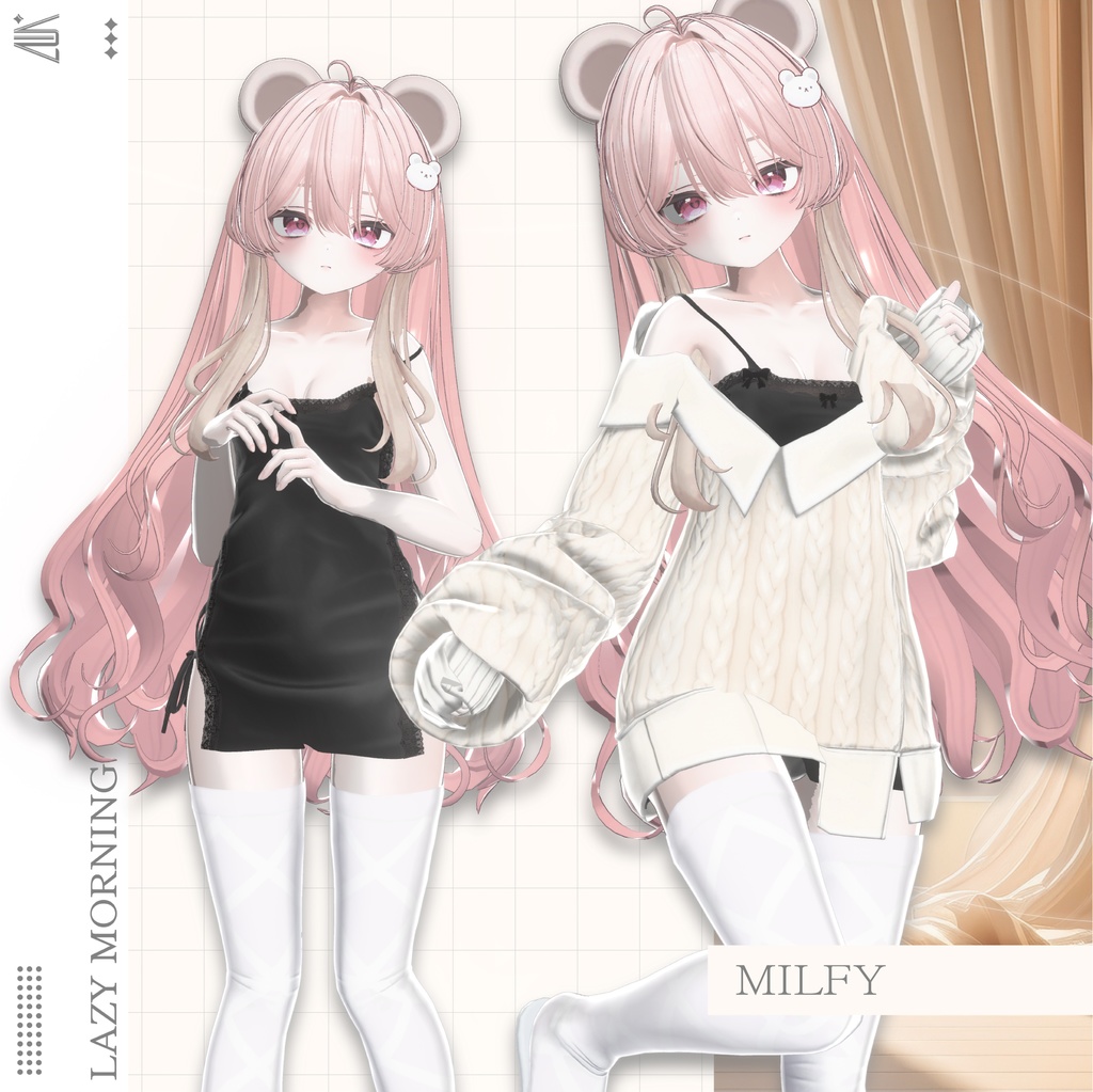 【SALE】【10アバター対応】 Lazy Morning 【VRChat想定】