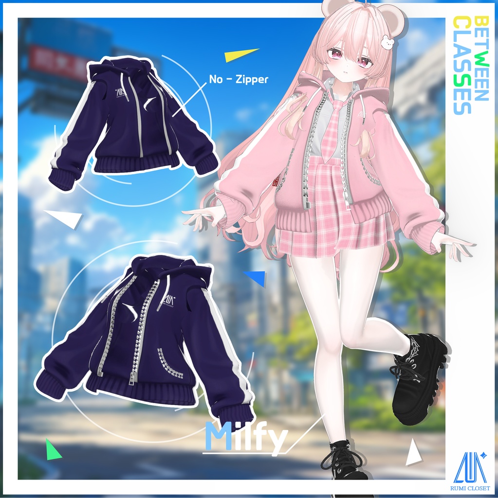 【SALE】【10アバター対応】 Between Classes 【VRChat想定】