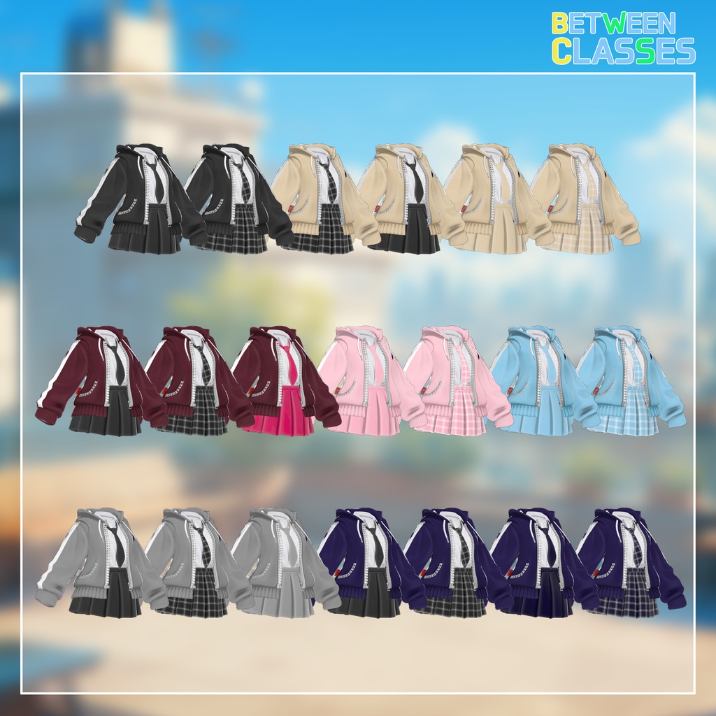 【SALE】【10アバター対応】 Between Classes 【VRChat想定】