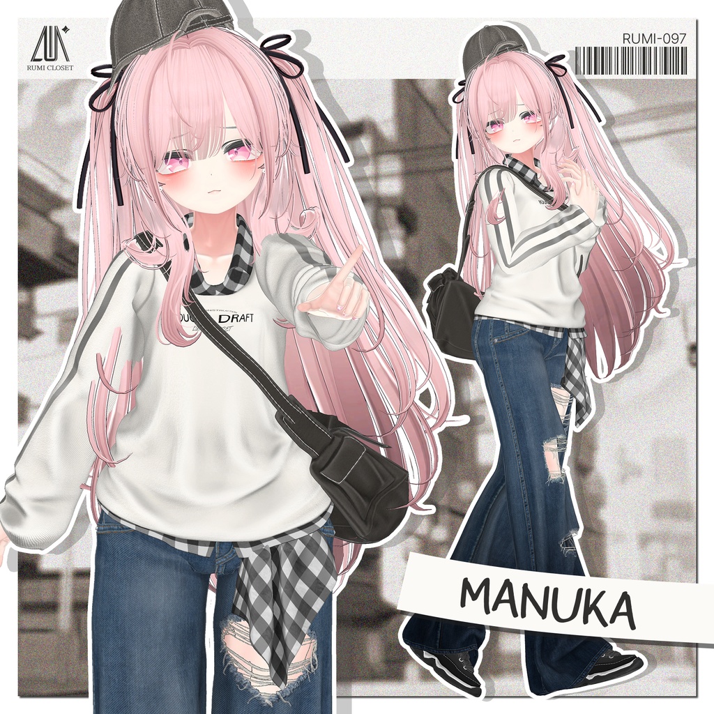 【SALE】【16アバター対応】 Rough Draft 【VRChat想定】