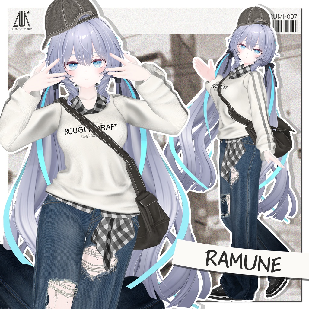 【SALE】【16アバター対応】 Rough Draft 【VRChat想定】