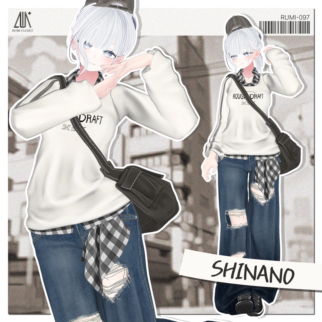 【SALE】【16アバター対応】 Rough Draft 【VRChat想定】