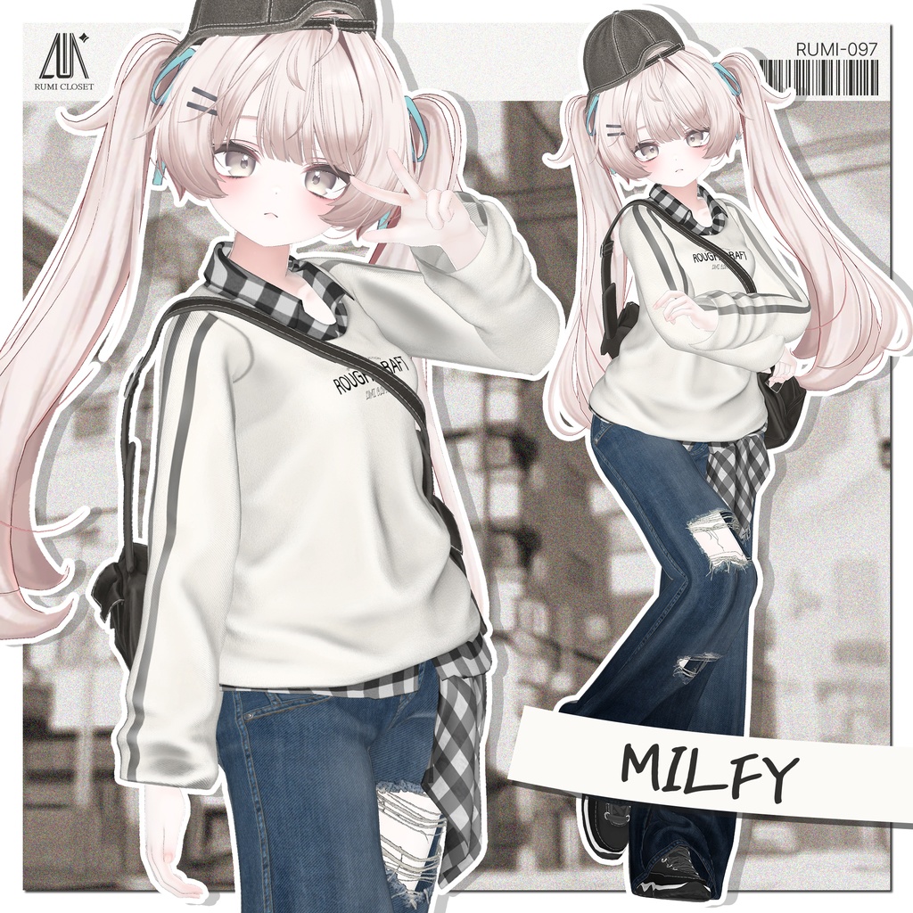 【SALE】【16アバター対応】 Rough Draft 【VRChat想定】