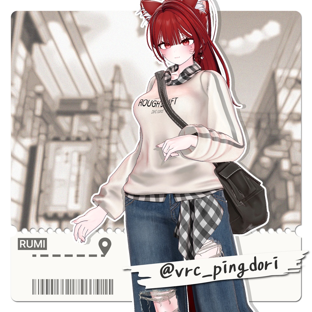 【SALE】【16アバター対応】 Rough Draft 【VRChat想定】