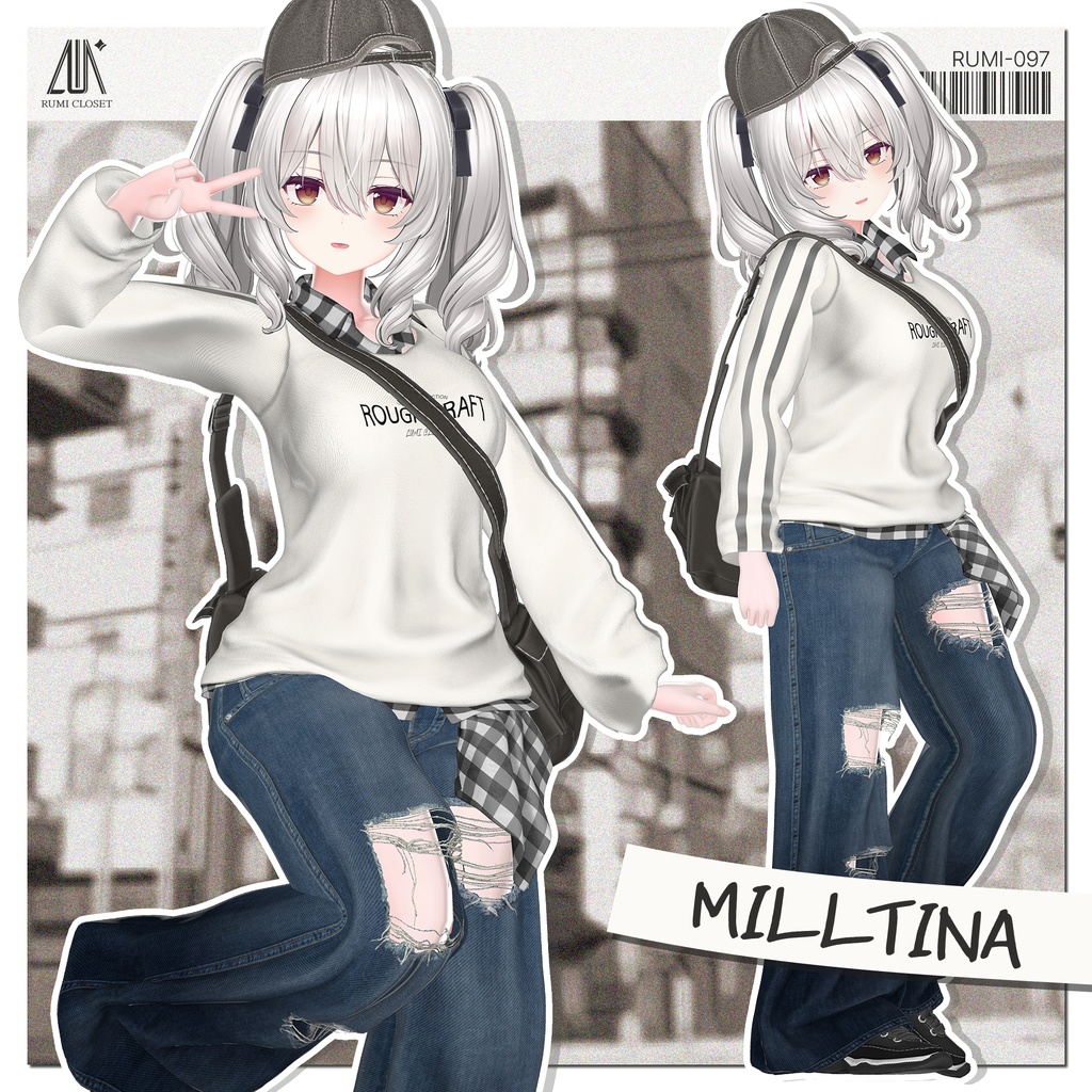 【SALE】【16アバター対応】 Rough Draft 【VRChat想定】