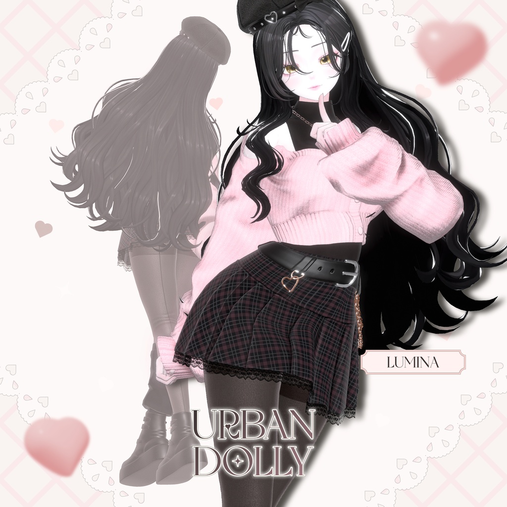 【SALE】【17アバター対応】 Urban Dolly 【VRChat想定】