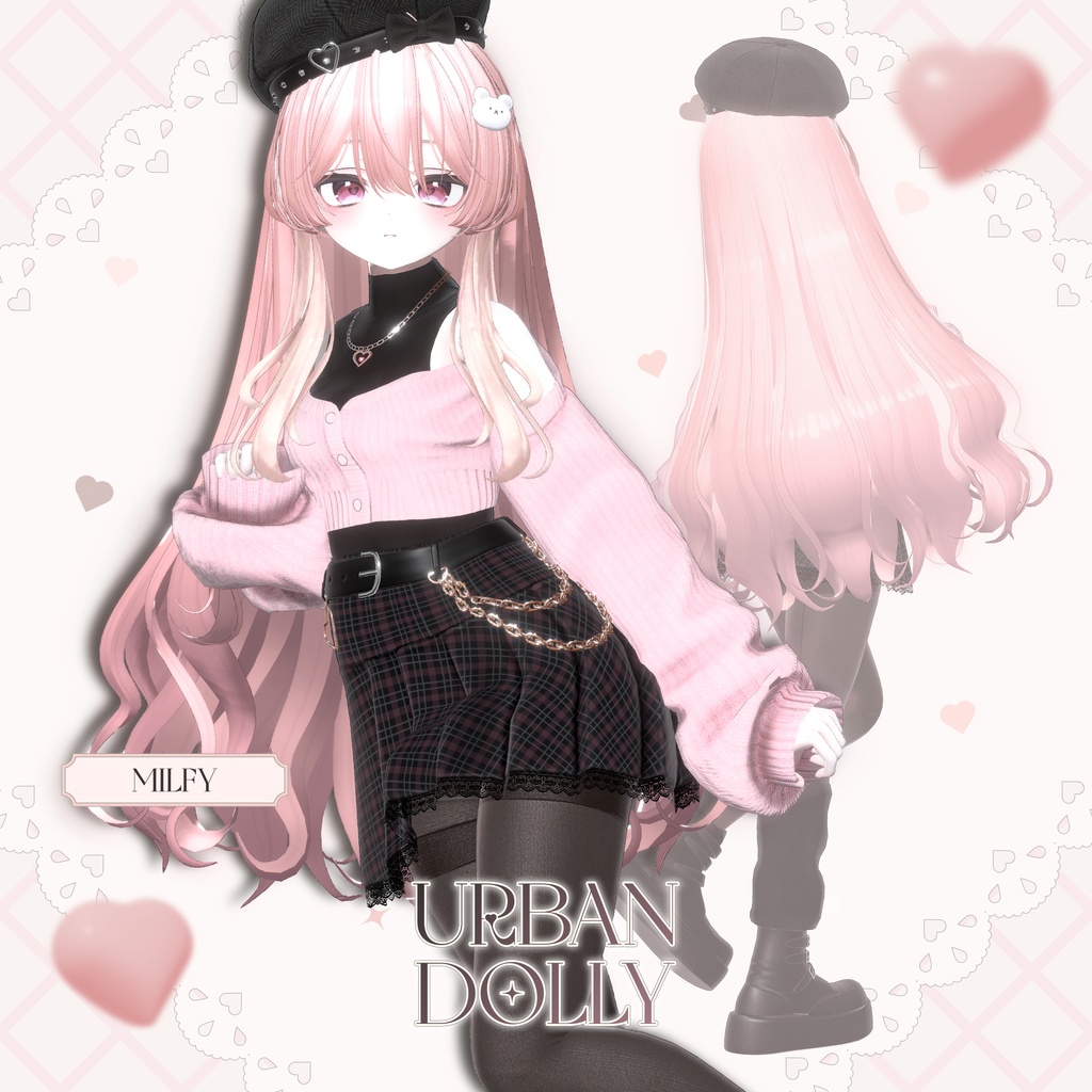 【SALE】【17アバター対応】 Urban Dolly 【VRChat想定】