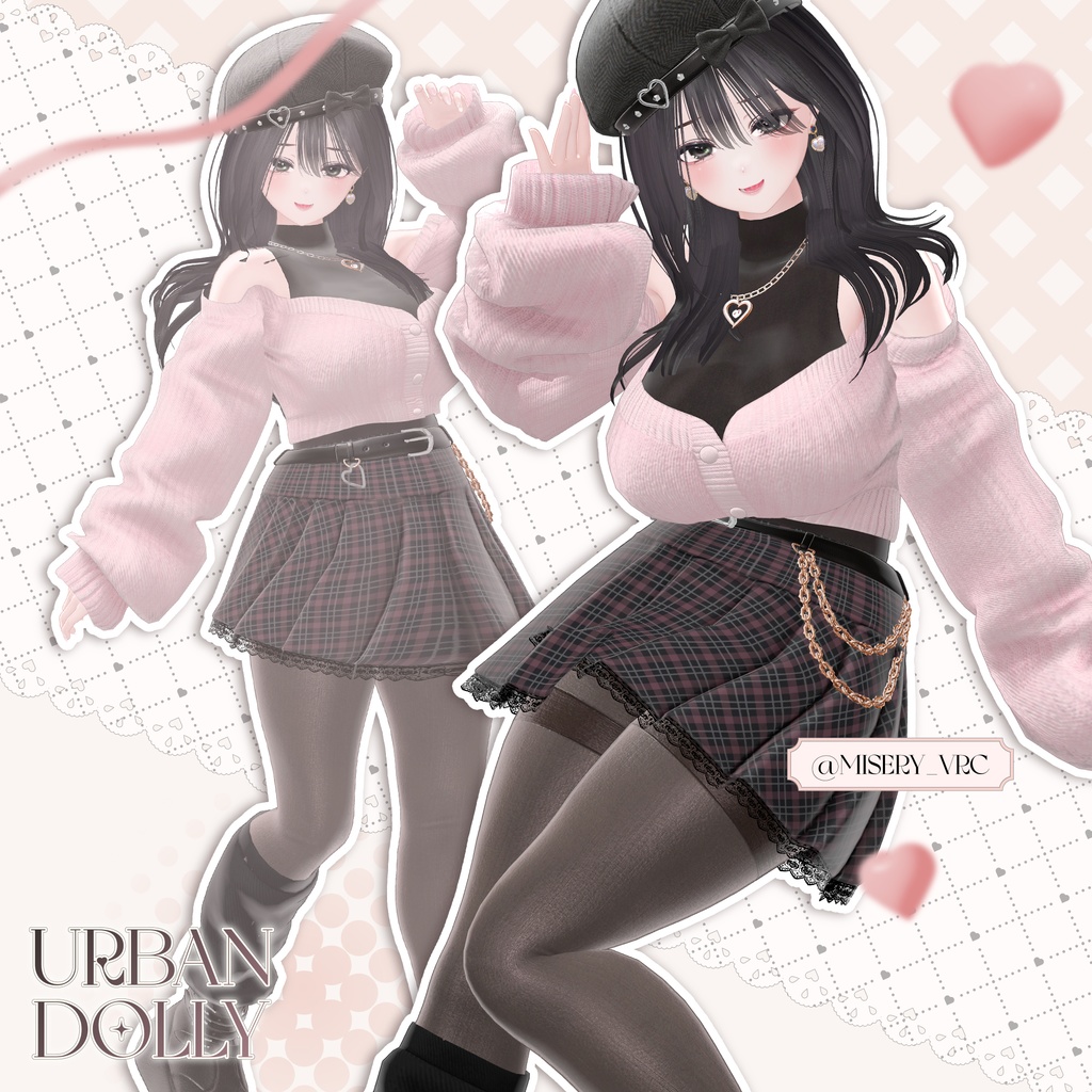 【SALE】【17アバター対応】 Urban Dolly 【VRChat想定】