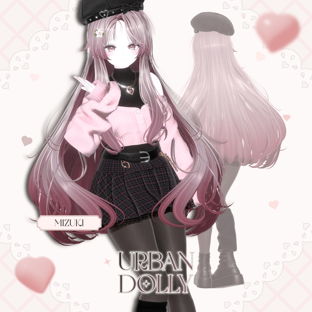 【SALE】【17アバター対応】 Urban Dolly 【VRChat想定】