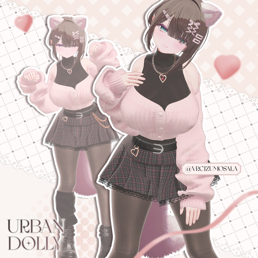 【SALE】【17アバター対応】 Urban Dolly 【VRChat想定】