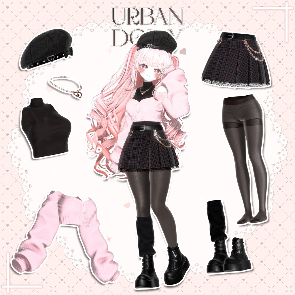 【SALE】【17アバター対応】 Urban Dolly 【VRChat想定】