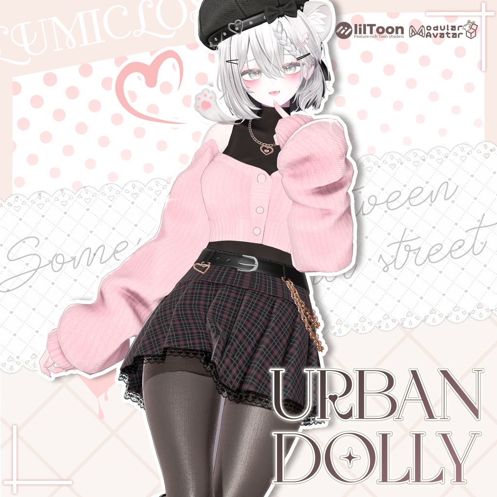 【SALE】【17アバター対応】 Urban Dolly 【VRChat想定】
