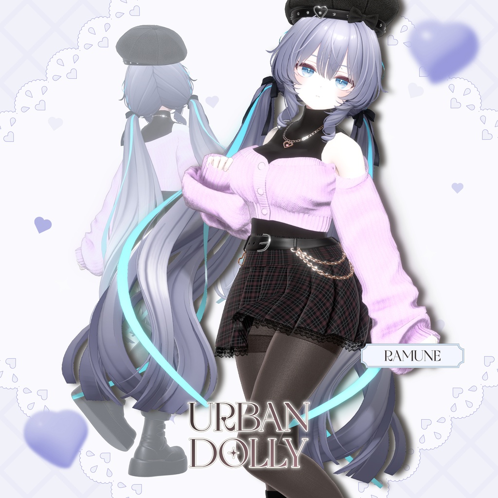 【SALE】【17アバター対応】 Urban Dolly 【VRChat想定】