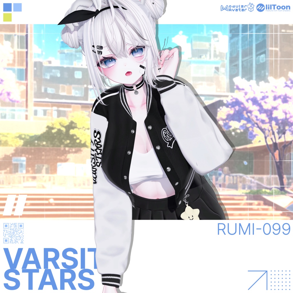 【SALE】【15アバター対応】 Varsity Stars  【VRChat想定】
