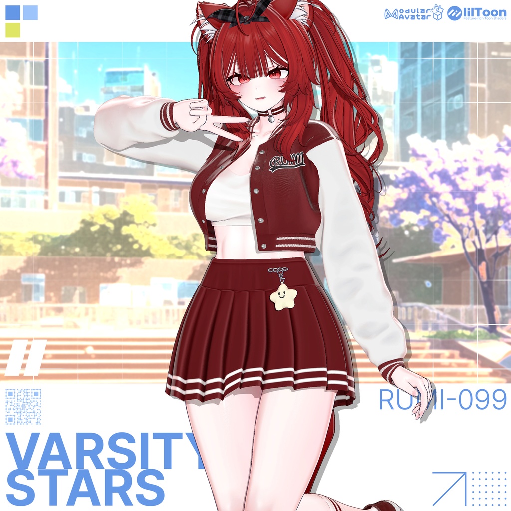 【SALE】【15アバター対応】 Varsity Stars 【VRChat想定】