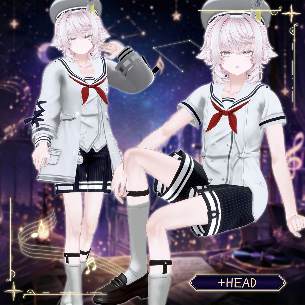 【SALE】【17アバター対応】 Noctra Cadenza 【VRChat想定】