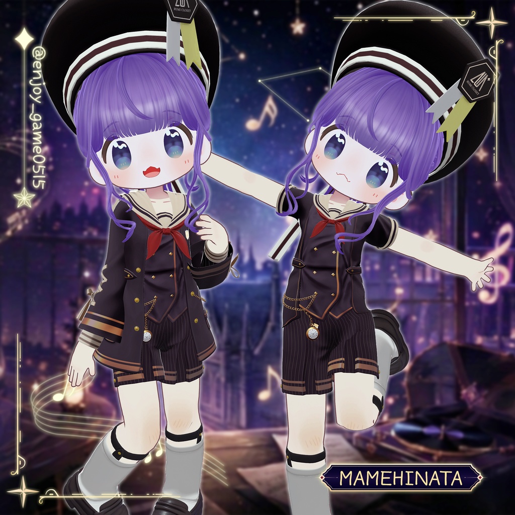 【SALE】【17アバター対応】 Noctra Cadenza 【VRChat想定】