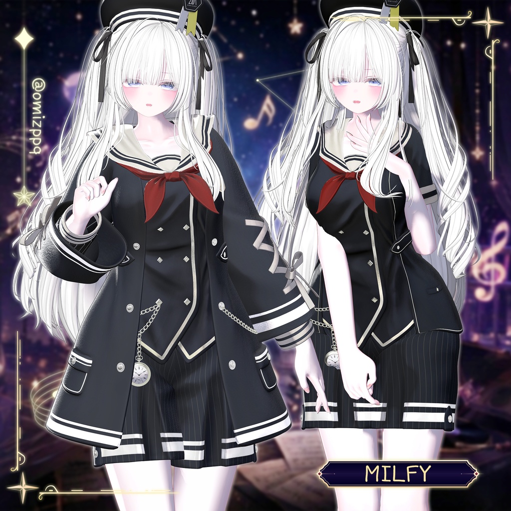 【SALE】【17アバター対応】 Noctra Cadenza 【VRChat想定】