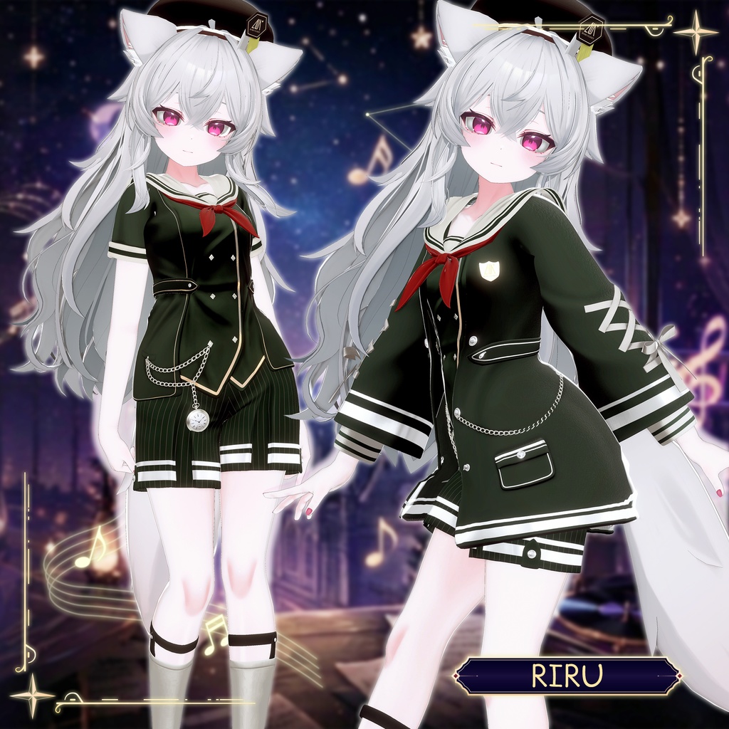 【SALE】【17アバター対応】 Noctra Cadenza 【VRChat想定】