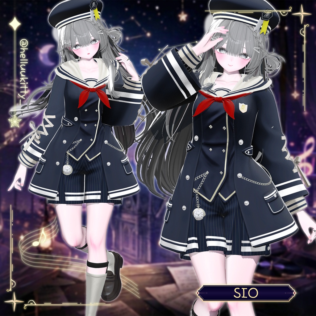 【SALE】【17アバター対応】 Noctra Cadenza 【VRChat想定】