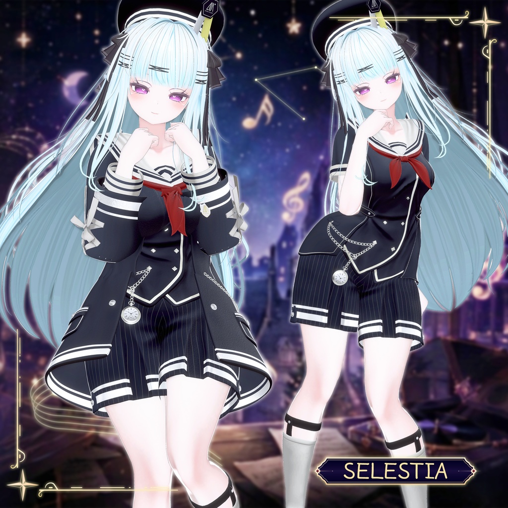 【SALE】【17アバター対応】 Noctra Cadenza 【VRChat想定】