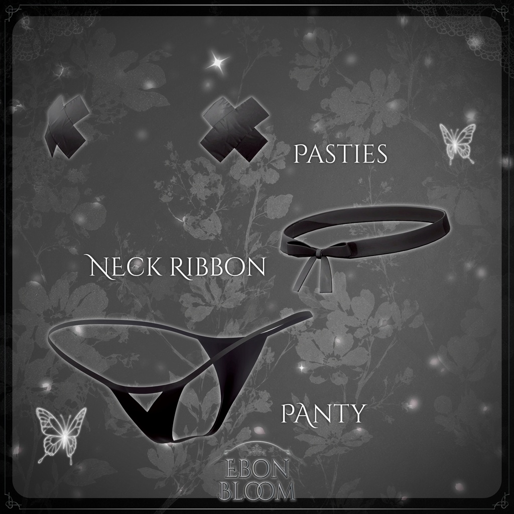 【40% SALE】【15アバター対応】 Ebon Bloom 【VRChat想定】