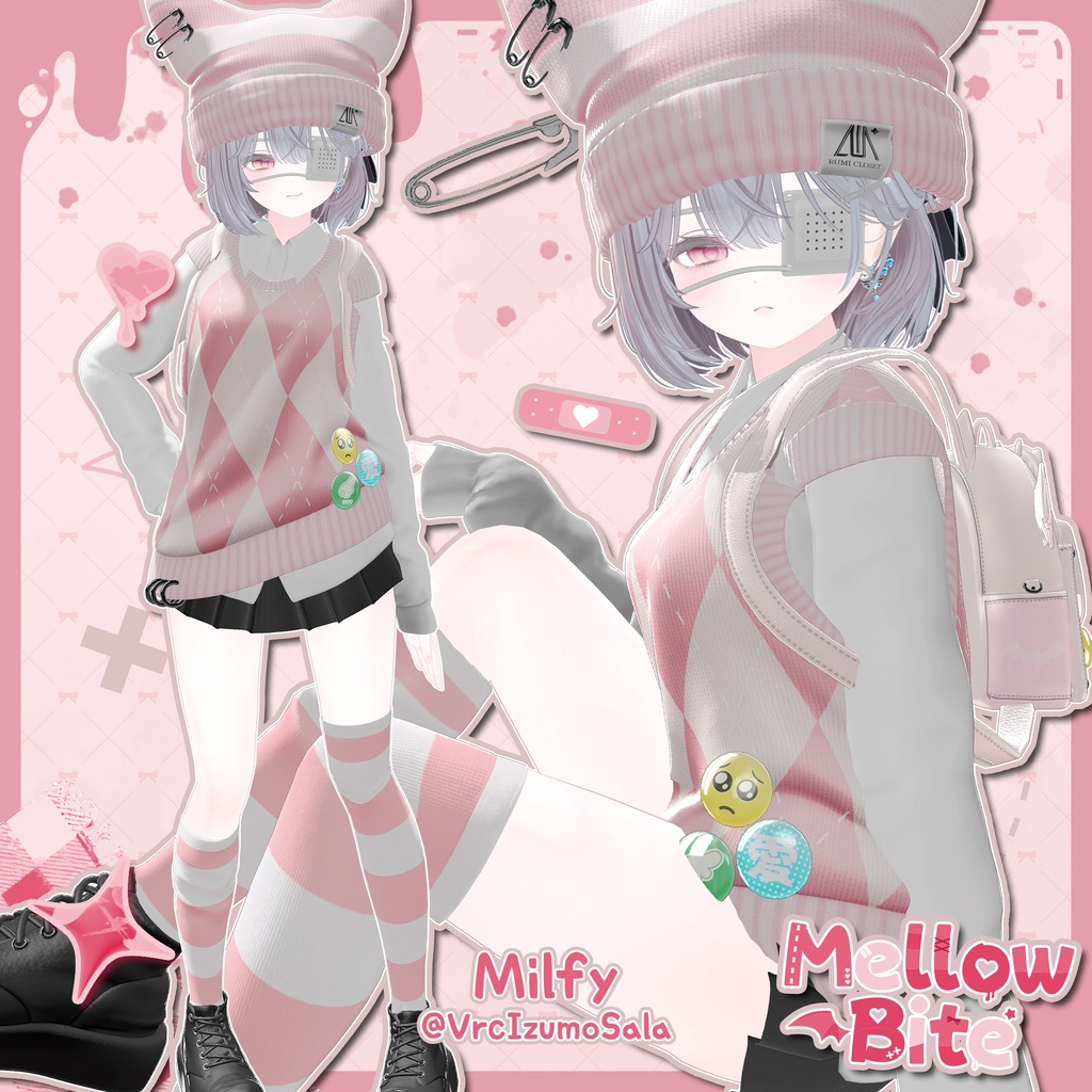 【SALE】【14アバター対応】 Mellow Bite 【VRChat想定】