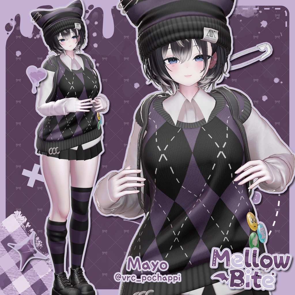 【SALE】【14アバター対応】 Mellow Bite 【VRChat想定】