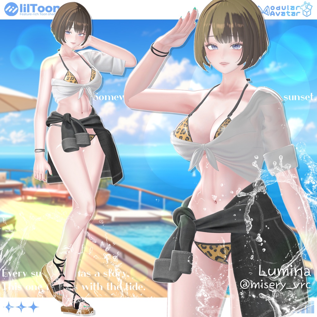 【SALE】【18アバター対応】 Sunlit Tide 【VRChat想定】