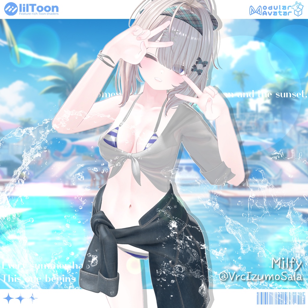 【SALE】【18アバター対応】 Sunlit Tide 【VRChat想定】