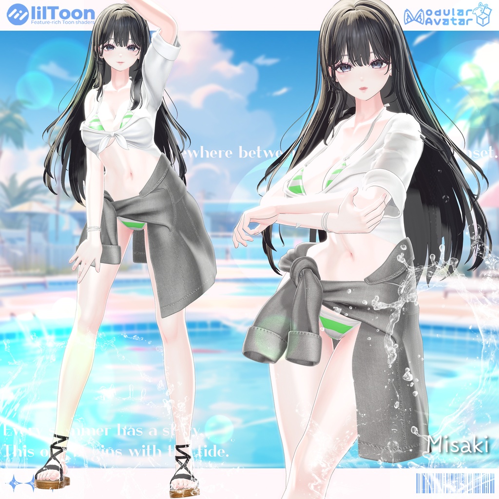 【SALE】【18アバター対応】 Sunlit Tide 【VRChat想定】