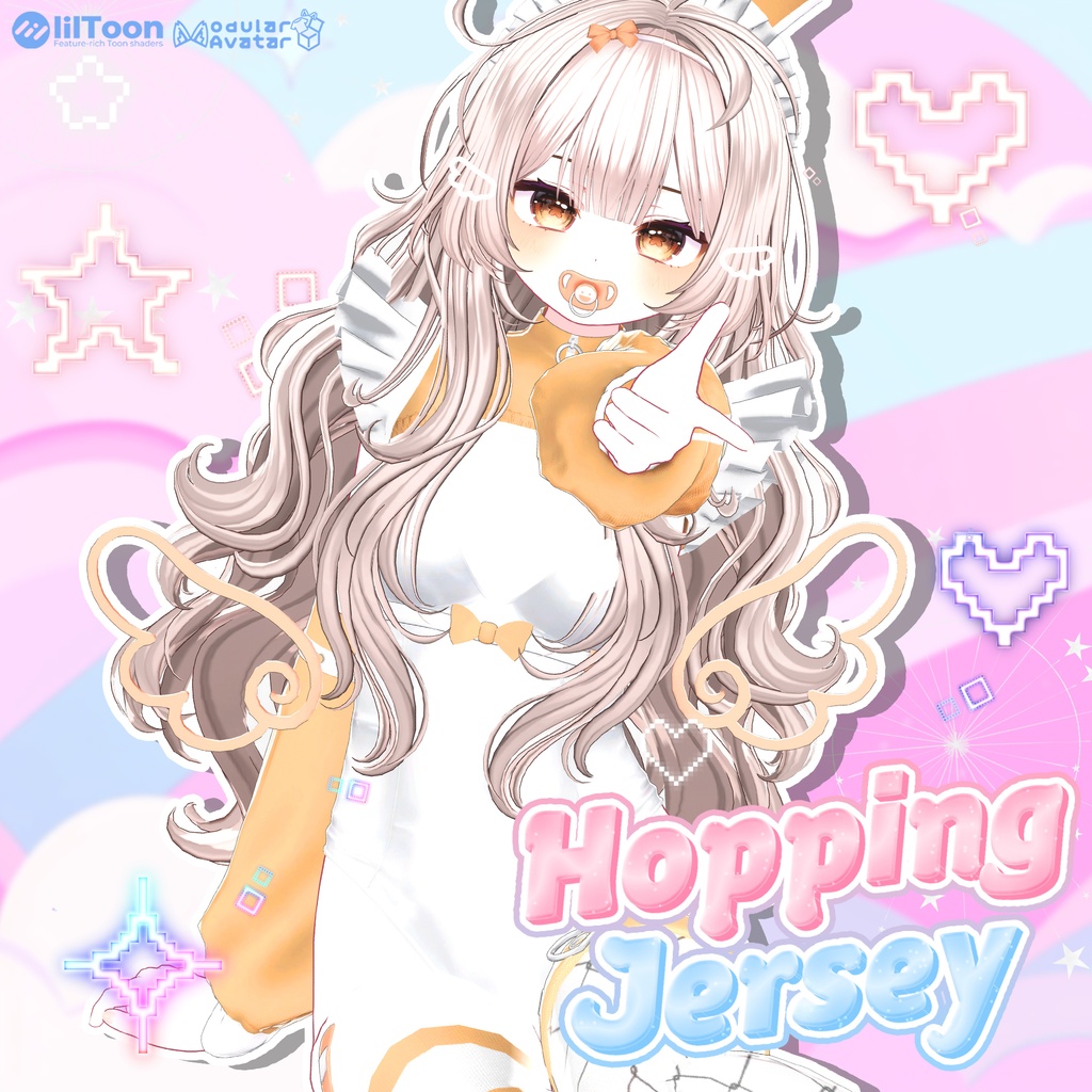 【SALE】【13アバター対応】 Hopping Jersey 【VRChat想定】