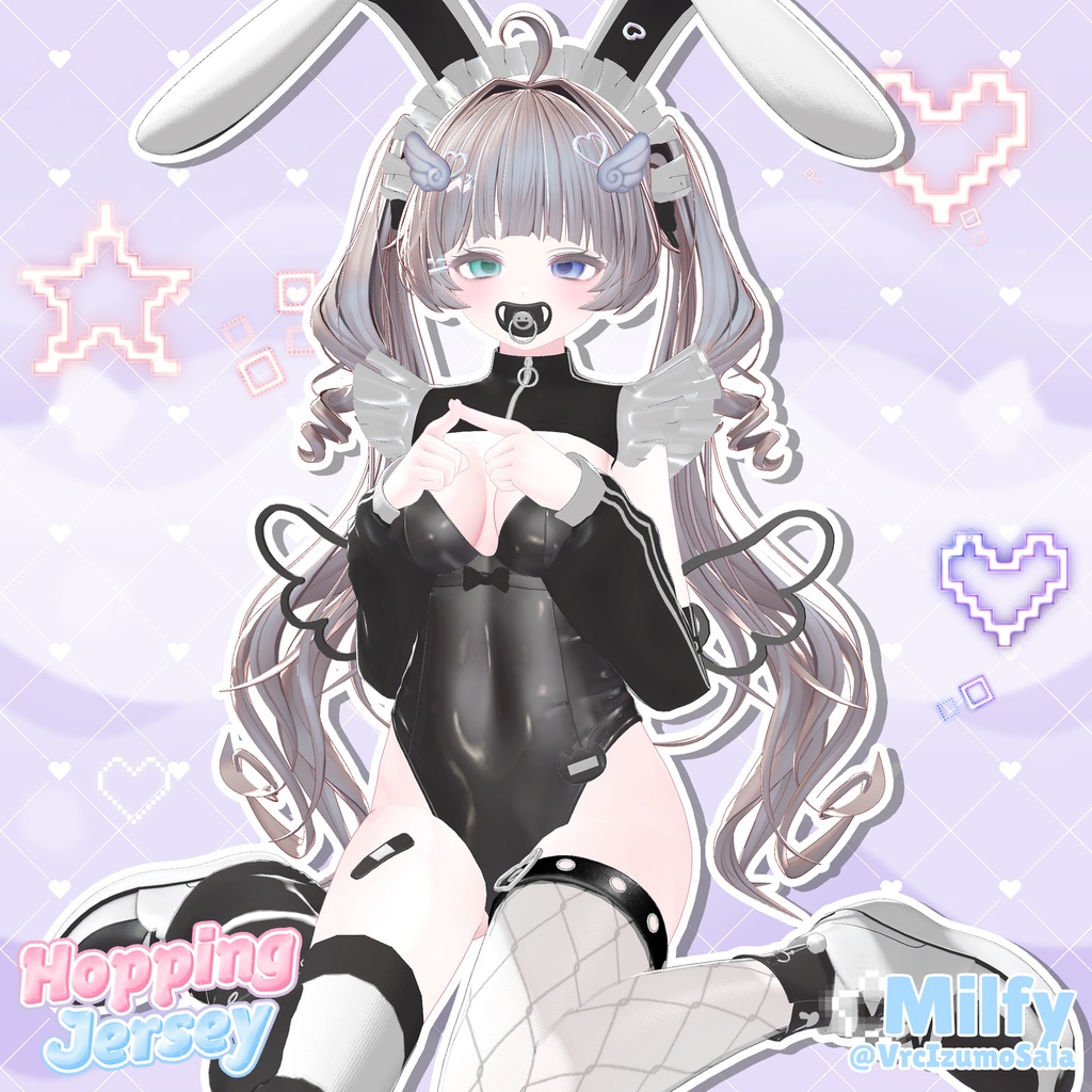 【SALE】【13アバター対応】 Hopping Jersey 【VRChat想定】