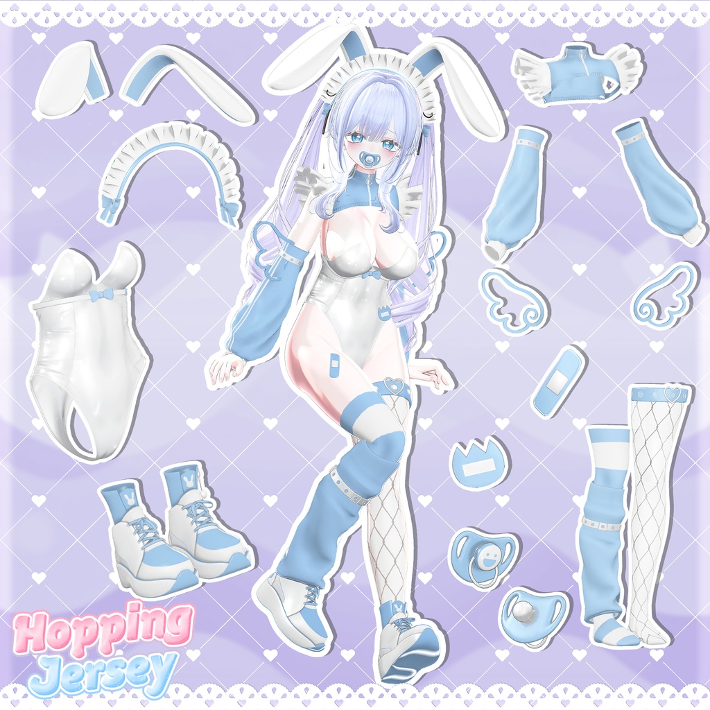 【SALE】【13アバター対応】 Hopping Jersey 【VRChat想定】